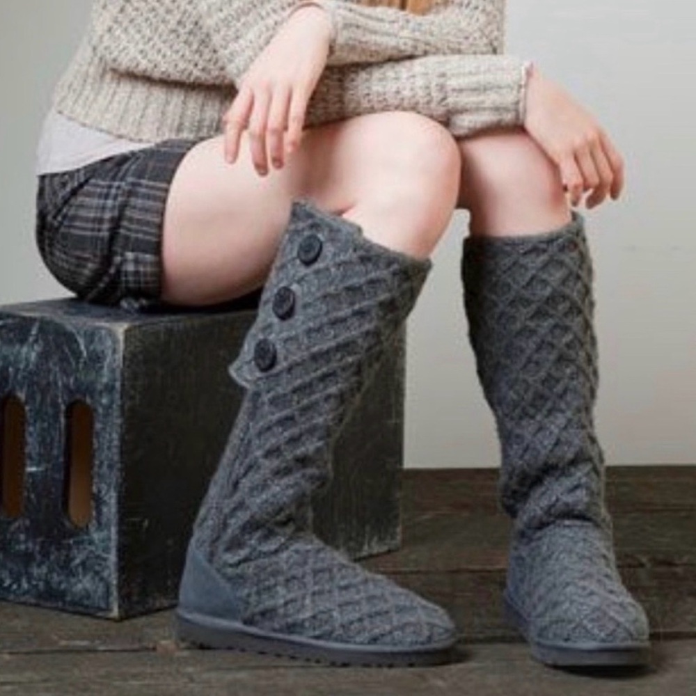 UGG Lattice ‘Cardy’ Knit boots